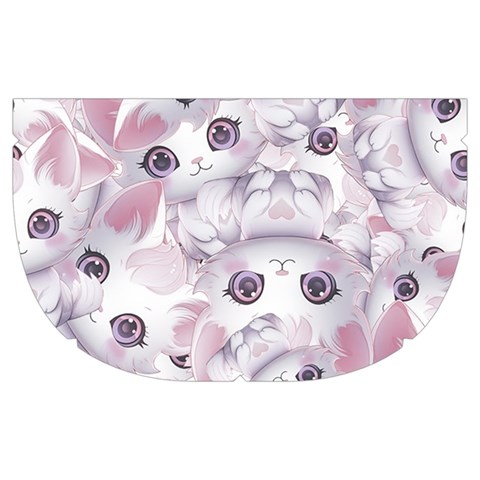 Sweet Kawaii Kitty Pattern (ai) Bk Make Up Case (Medium) from ArtsNow.com Side Right