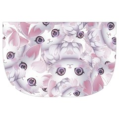 Sweet Kawaii Kitty Pattern (ai) Bk Make Up Case (Large) from ArtsNow.com Side Right