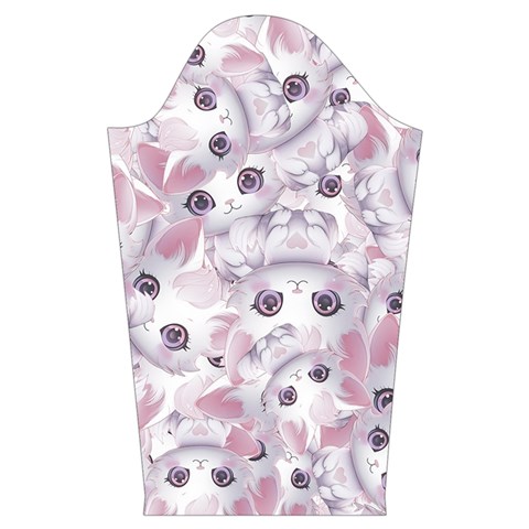 Sweet Kawaii Kitty Pattern (ai) Bk Kids  Long Sleeve Velvet Lounge Robe from ArtsNow.com Sleeve Left