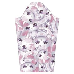 Sweet Kawaii Kitty Pattern (ai) Bk Kids  Long Sleeve Velvet Lounge Robe from ArtsNow.com Sleeve Left