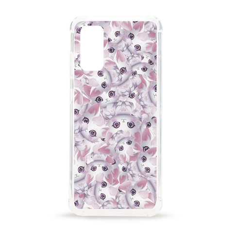 Sweet Kawaii Kitty Pattern (ai) Bk Samsung Galaxy S20 6.2 Inch TPU UV Case from ArtsNow.com Front