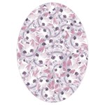 Sweet Kawaii Kitty Pattern (ai) Bk UV Print Acrylic Ornament Oval