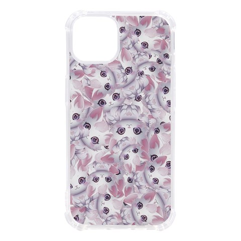 Sweet Kawaii Kitty Pattern (ai) Bk iPhone 13 TPU UV Print Case from ArtsNow.com Front