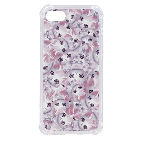 Sweet Kawaii Kitty Pattern (ai) Bk iPhone SE from ArtsNow.com Front