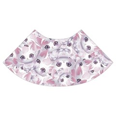 Sweet Kawaii Kitty Pattern (ai) Bk Trumpet Sleeve Cropped Top from ArtsNow.com Cuff Right