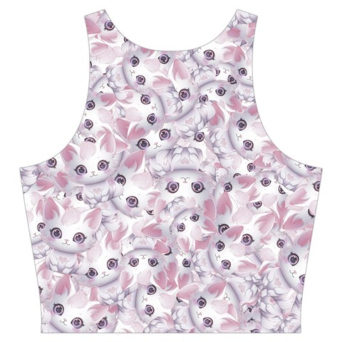 Sweet Kawaii Kitty Pattern (ai) Bk Cut Out Top from ArtsNow.com Back