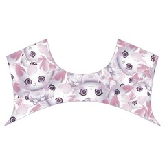 Sweet Kawaii Kitty Pattern (ai) Bk Women s Cut Out Long Sleeve T Front Top