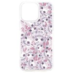 Sweet Kawaii Kitty Pattern (ai) Bk iPhone 15 Plus TPU UV Print Case