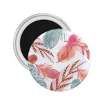 Feathers, Boho, Cute, Feather, Pastel 2.25  Magnets