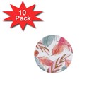 Feathers, Boho, Cute, Feather, Pastel 1  Mini Buttons (10 pack) 