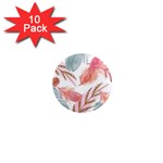 Feathers, Boho, Cute, Feather, Pastel 1  Mini Magnet (10 pack) 