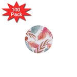 Feathers, Boho, Cute, Feather, Pastel 1  Mini Buttons (100 pack) 