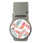 Feathers, Boho, Cute, Feather, Pastel Money Clips (Round) 