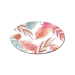 Feathers, Boho, Cute, Feather, Pastel Sticker (Oval)