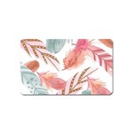 Feathers, Boho, Cute, Feather, Pastel Magnet (Name Card)