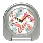 Feathers, Boho, Cute, Feather, Pastel Travel Alarm Clock