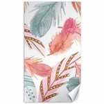 Feathers, Boho, Cute, Feather, Pastel Canvas 40  x 72 