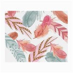 Feathers, Boho, Cute, Feather, Pastel Small Glasses Cloth (2 Sides)