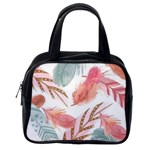 Feathers, Boho, Cute, Feather, Pastel Classic Handbag (One Side)