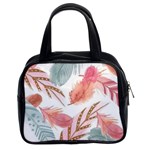 Feathers, Boho, Cute, Feather, Pastel Classic Handbag (Two Sides)