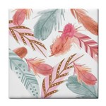 Feathers, Boho, Cute, Feather, Pastel Face Towel