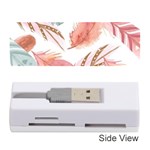 Feathers, Boho, Cute, Feather, Pastel Memory Card Reader (Stick)