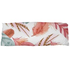 Feathers, Boho, Cute, Feather, Pastel Body Pillow Case Dakimakura (Two Sides) from ArtsNow.com Front