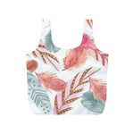 Feathers, Boho, Cute, Feather, Pastel Full Print Recycle Bag (S)