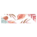 Feathers, Boho, Cute, Feather, Pastel Oblong Satin Scarf (16  x 60 )