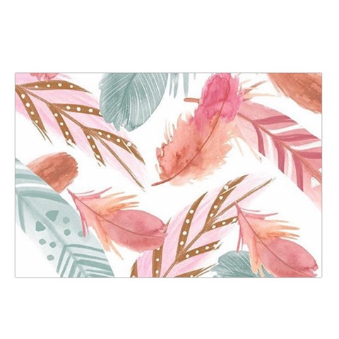 Feathers, Boho, Cute, Feather, Pastel Waist Pouch (Large) from ArtsNow.com Loop