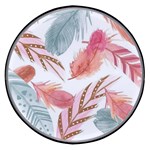 Feathers, Boho, Cute, Feather, Pastel Wireless Fast Charger(Black)