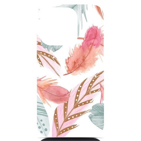 Feathers, Boho, Cute, Feather, Pastel iPhone 14 Pro Black UV Print Case from ArtsNow.com Front