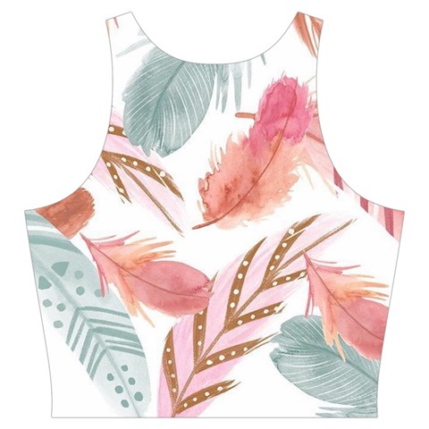 Feathers, Boho, Cute, Feather, Pastel Cut Out Top from ArtsNow.com Back