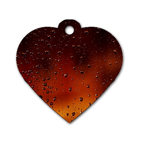 Water Drops, Lui, Amazing Dog Tag Heart (One Side) from ArtsNow.com Front