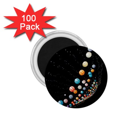 Ballons Night Party 1.75  Magnets (100 pack)  from ArtsNow.com Front