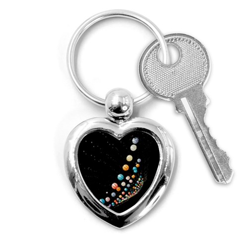 Ballons Night Party Key Chain (Heart) from ArtsNow.com Front