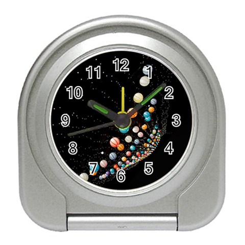 Ballons Night Party Travel Alarm Clock from ArtsNow.com Front