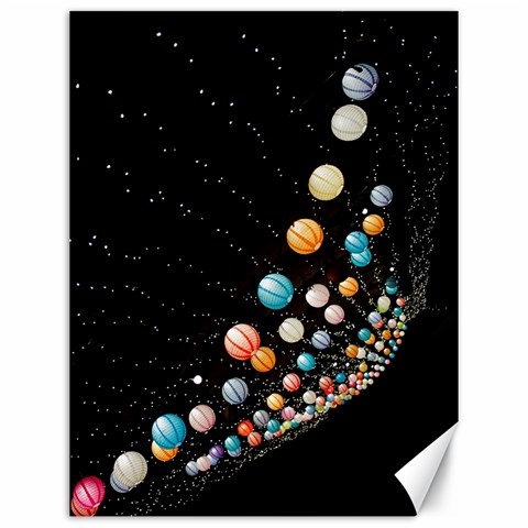 Ballons Night Party Canvas 12  x 16  from ArtsNow.com 11.86 x15.41  Canvas - 1