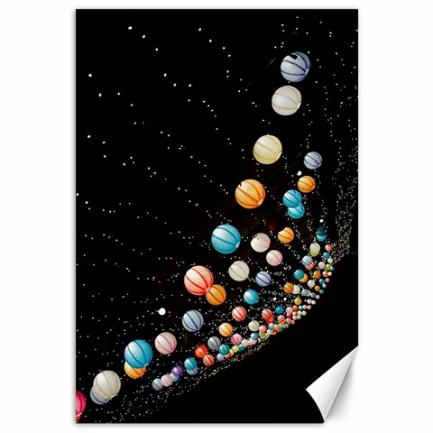 Ballons Night Party Canvas 12  x 18  from ArtsNow.com 11.88 x17.36  Canvas - 1