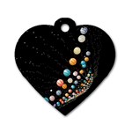 Ballons Night Party Dog Tag Heart (One Side)