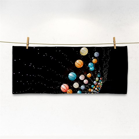 Ballons Night Party Hand Towel from ArtsNow.com Front