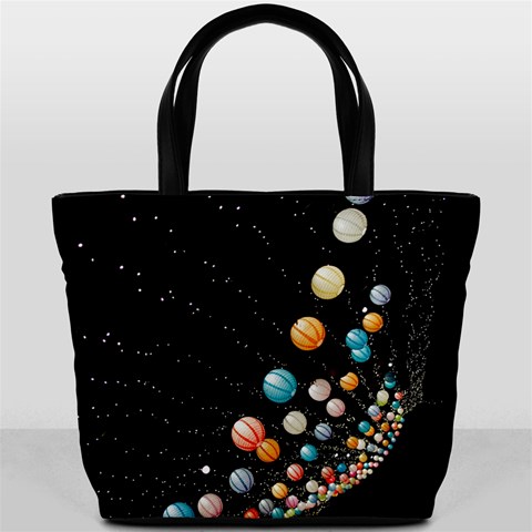 Ballons Night Party Bucket Bag from ArtsNow.com Front