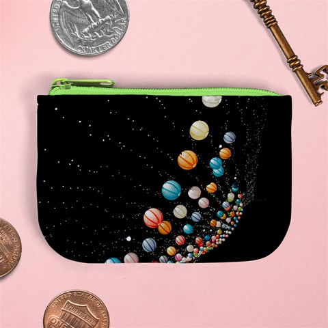 Ballons Night Party Mini Coin Purse from ArtsNow.com Front