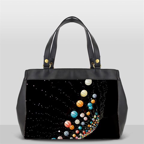 Ballons Night Party Oversize Office Handbag from ArtsNow.com Front