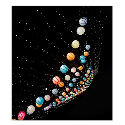 Ballons Night Party Duvet Cover Double Side (King Size) from ArtsNow.com Front