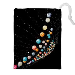 Ballons Night Party Drawstring Pouch (4XL) from ArtsNow.com Front