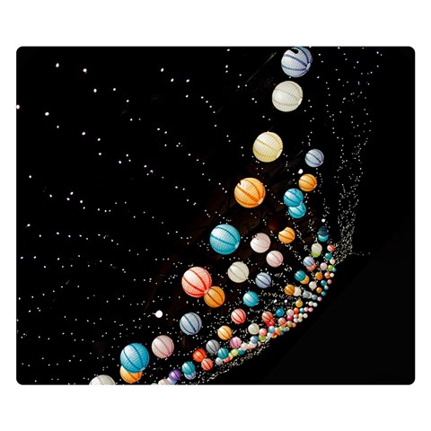 Ballons Night Party Premium Plush Fleece Blanket (Small) from ArtsNow.com 50 x40  Blanket Front