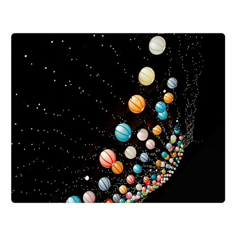 Ballons Night Party Premium Plush Fleece Blanket (Large) from ArtsNow.com 80 x60  Blanket Front