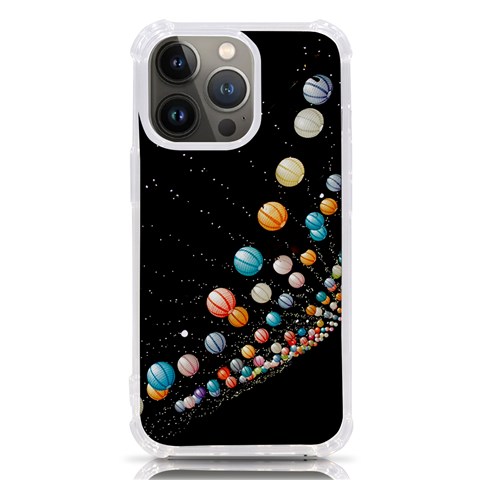 Ballons Night Party iPhone 13 Pro TPU UV Print Case from ArtsNow.com Front