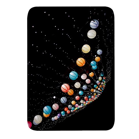 Ballons Night Party Rectangular Glass Fridge Magnet (4 pack) from ArtsNow.com Front